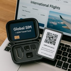 Global SIM + eSIM Travel Card Kit